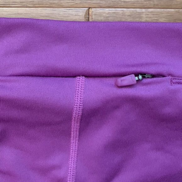 Nike Leggings Size S Purple/Black Dri-Fit Essential 3/4 Running Capri - Picture 11 of 11